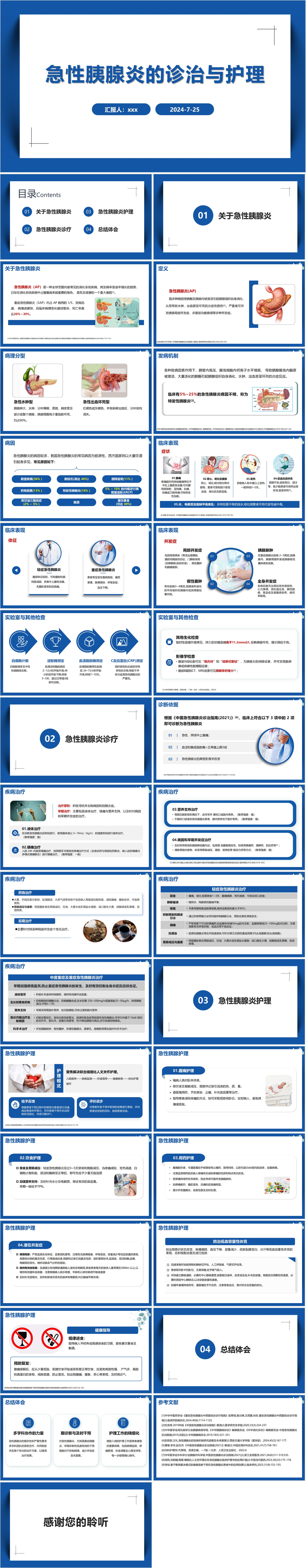 YXKJ172-急性胰腺炎的诊治与护理-小讲课PPT模板成品课件