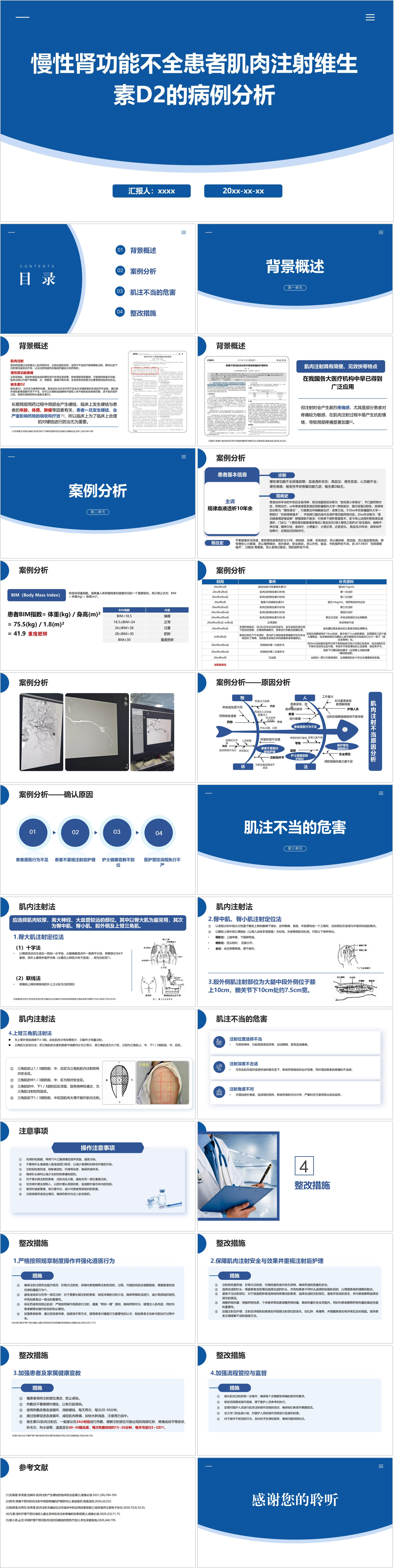 YXKJ193-慢性肾功能不全患者肌肉注射维生素D2的病例分析-不良事件分析PPT模板成品课件