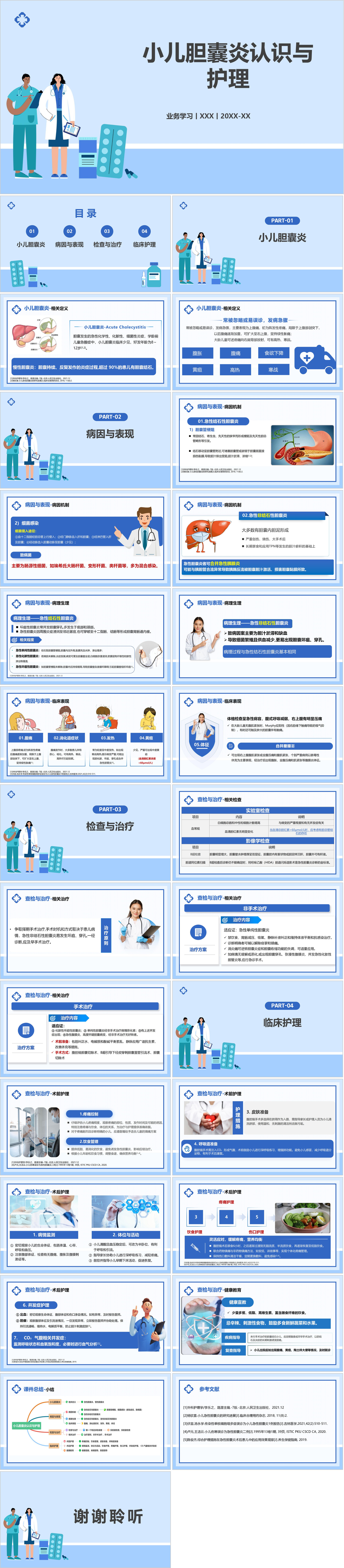 YXKJ303-小儿胆囊炎认识与护理-小讲课PPT模板成品课件