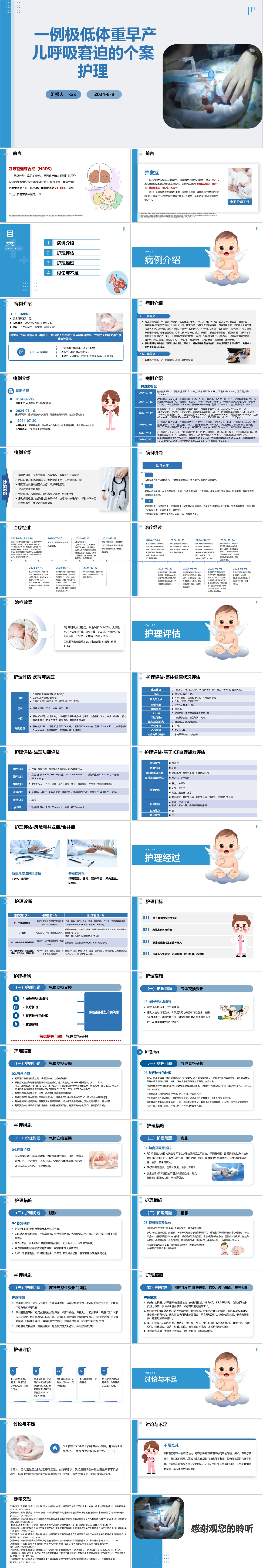 YXKJ321-一例极低体重早产儿呼吸窘迫的个案护理-个案护理PPT模板成品课件