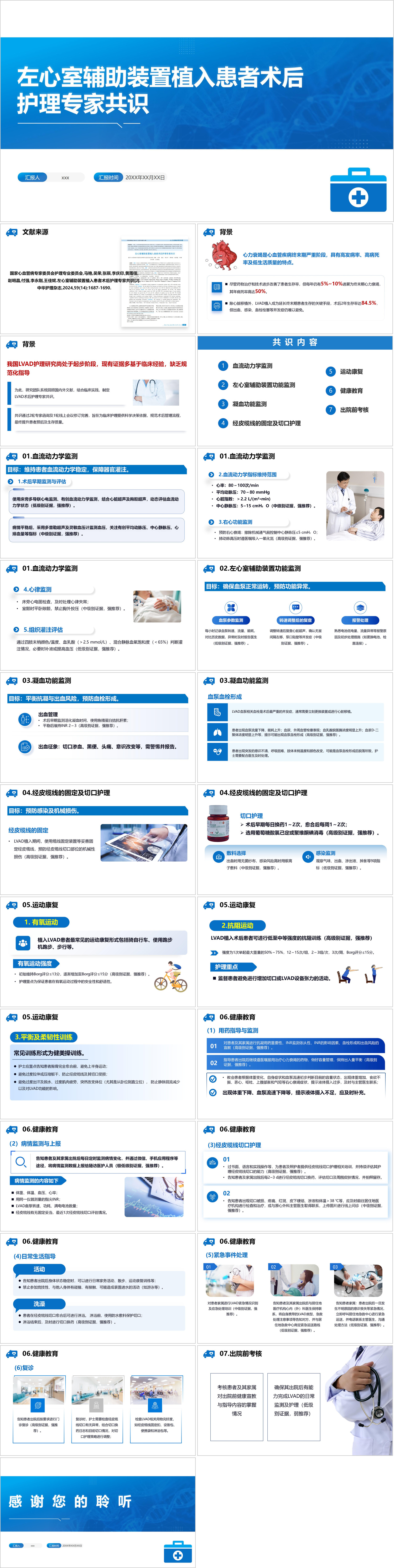 YXKJ328-左心室辅助装置植入患者术后护理专家共识-指南共识PPT模板成品课件
