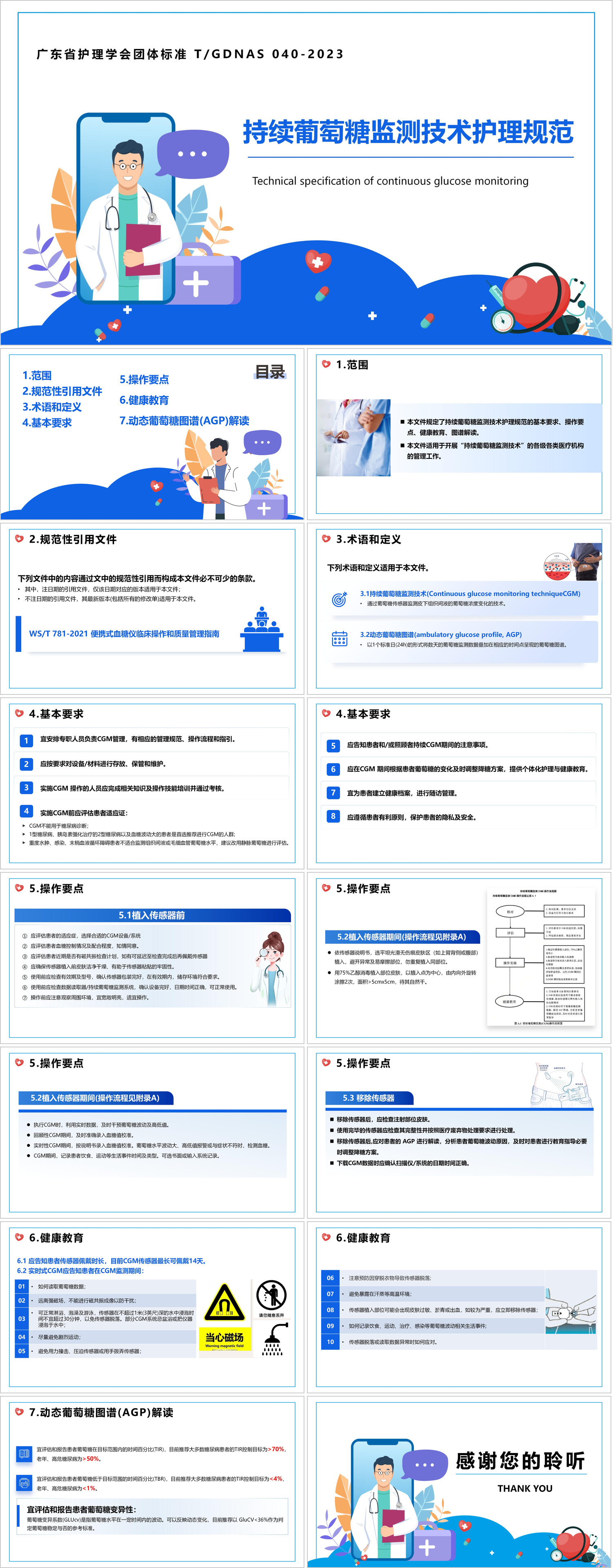 YXKJ748-持续葡萄糖监测技术护理规范-护理团体标准PPT模板成品课件