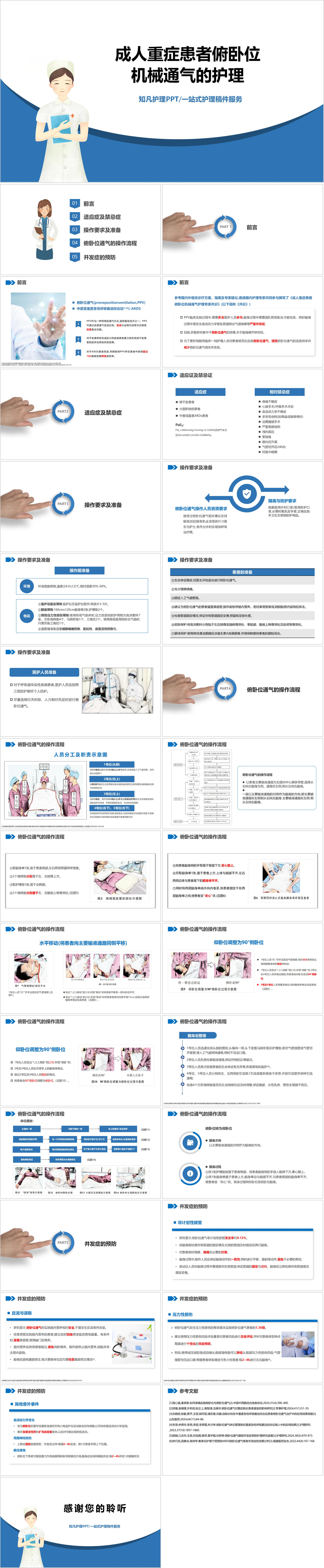 YXKJ795-成人重症患者俯卧位机械通气的护理-文献解读PPT模板成品课件