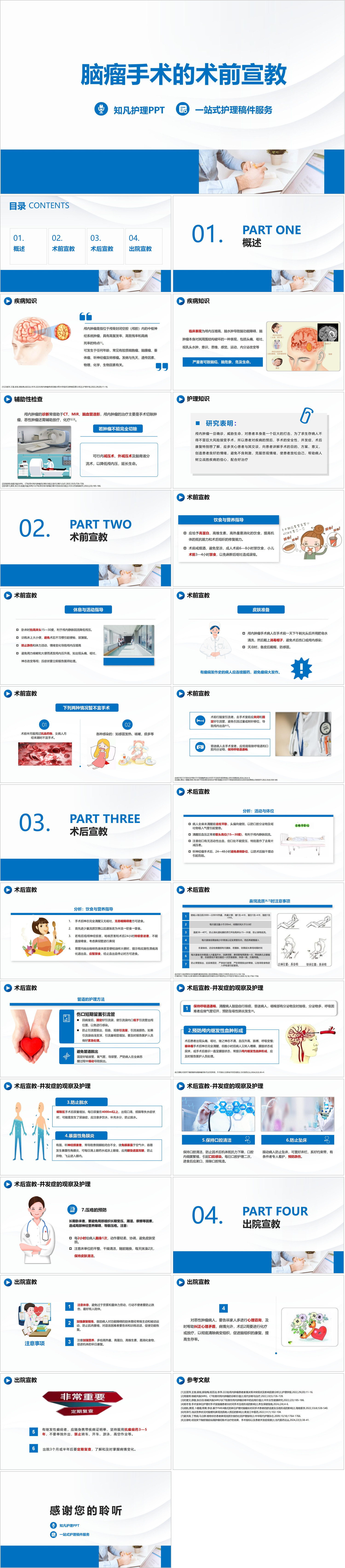 YXKJ815-脑瘤手术的术前宣教-科普宣教PPT模板成品课件